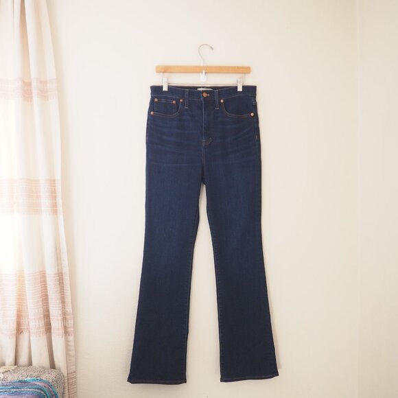 Madewell 11” High Rise Skinny Flare Jeans in Larkspur Wash Denim Edition sz 29 - Picture 5 of 8